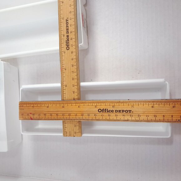 Rubbermaid Drawer Organizer set 5 white 2912 2915 2916 plastic bins containers - Picture 5 of 11